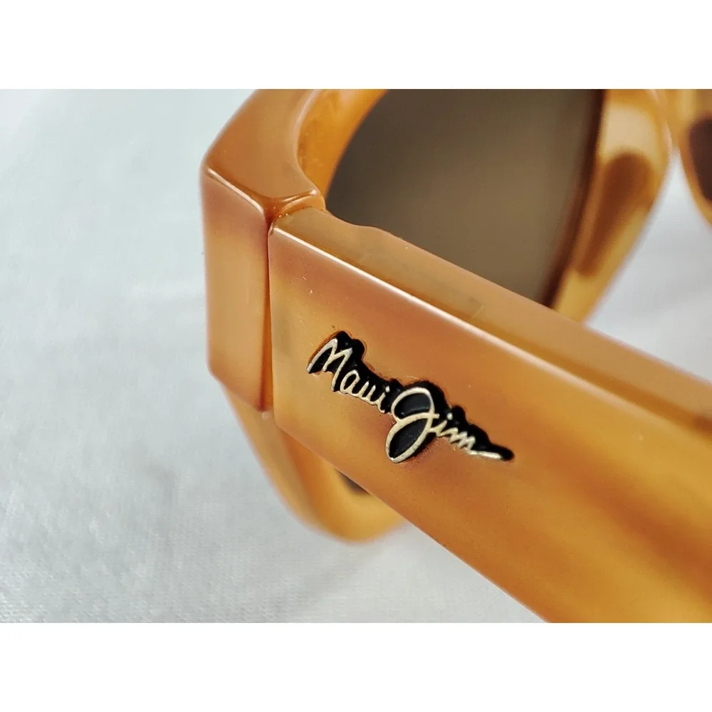 Maui Jim Kahoma MJ-285-21T Honey Amber Tortoise Polarized Sunglasses Case